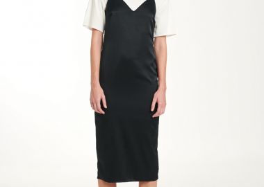 Dress In Black Satin - Cutcuutur - 