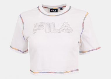 DUSTY CROPPED T-SHIRT ΑΣΠΡΟ - FILA - 