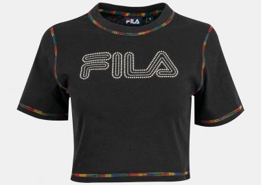 DUSTY CROPPED T-SHIRT ΜΑΥΡΟ - FILA - 