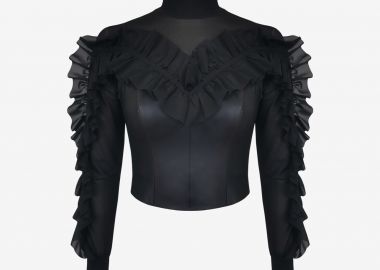 Eco-Leather Long-Sleeved Top - Cutcuutur - 