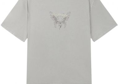Ed Hardy Ανδρικό T-Shirt Skull Rose - Γκρι-ED5669-GREY - ED HARDY - 