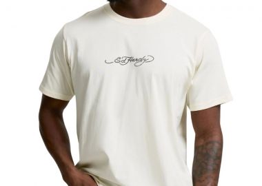 Ed Hardy Dragon Panther Ανδρικό T-Shirt Off White-ED5637 - ED HARDY - 
