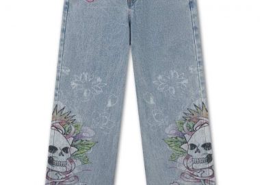 ED HARDY Jeans CHERRY SKULL SIDE PRINT JEANS - -ED5892 - ED HARDY - 