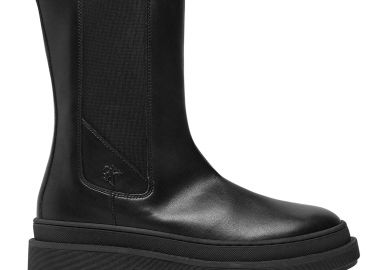Εφηβικά Δερμάτινα Μποτάκια Calvin Klein Chelsea Boot V4A5-81034-1355 999 Μαύρα - Calvin Klein - 