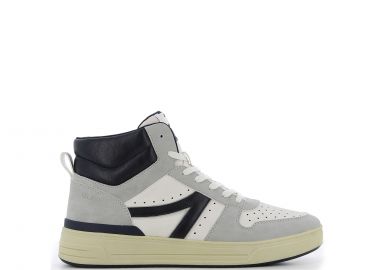 Εκρού ανδρικό sneaker μποτάκι - SJ - 