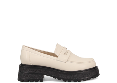 Εκρού chunky loafer - MIGATO - 