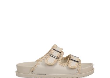 Εκρού footbed σανδάλι - MIGATO - 