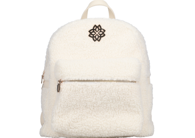 Εκρού μπουκλέ backpack - MIGATO - 