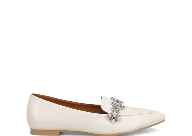 Εκρού μυτερό loafer - MIGATO - 