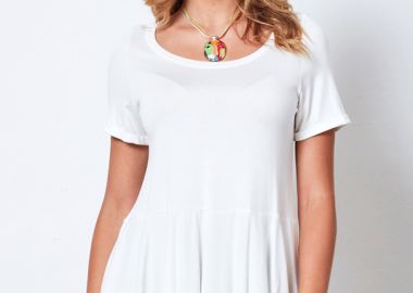 ΕΚΡΟΥ ΜΠΛΟΥΖΑ ΛΑΙΜΟΚΟΨΗ ΜΕ ΒΟΛΑΝ - Anna Raxevsky - 