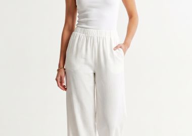 ΕΚΡΟΥ ΠΑΝΤΕΛΟΝΑ LINEN-LOOK - Anna Raxevsky - 