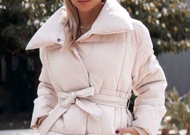 ΕΚΡΟΥ PUFFER ΜΠΟΥΦΑΝ - VERGEL - fashionroom - 