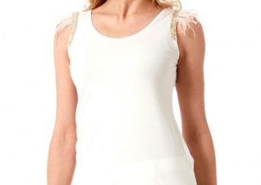 ΕΚΡΟΥ ΤΟΠ ΜΕ ΠΑΓΙΕΤΑ ΚΑΙ ΦΤΕΡΑ - Anna Raxevsky - 