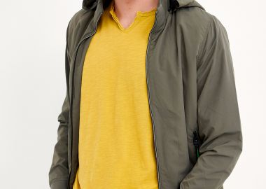 Ελαφρύ μπουφάν με αποσπώμενη κουκούλα - FUNKY BUDDHA - 