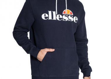 Ellesse Sl Gottero SHC07407 Ανδρικό Φούτερ με Κουκούλα και Τσέπες Navy Μπλε - ellesse - 