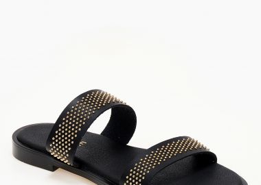 Ελληνικά handmade σανδάλια με μικρά τρουκς - Μαύρο - Issue - 