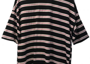 Εlvi oversized γυναικείο t-shirt ριγέ - SOU - 