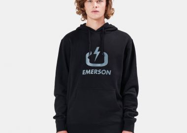 EMERSON CLASSIC LOGO PULLOVER HOODIE ΜΑΥΡΟ - EMERSON - 