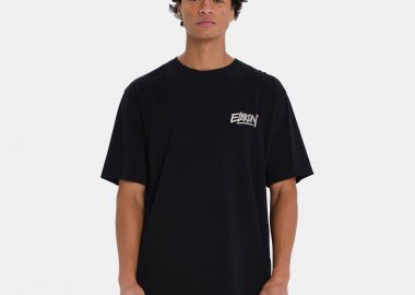 EMERSON EMRSN MEN’S SHORT SLEEVE T-SHIRT ΜΑΥΡΟ - EMERSON - 