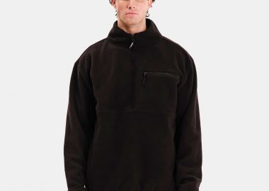 EMERSON MEN'S HALF ZIP FLEECE ΜΑΥΡΟ - EMERSON - 