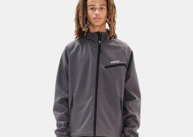 EMERSON MEN'S HOODED BONDED JACKET ΓΚΡΙ - EMERSON - 