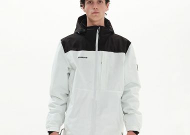 EMERSON MEN'S JACKET WITH DETACHABLE HOOD ΑΣΠΡΟ - EMERSON - 