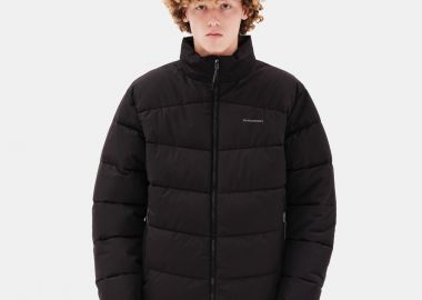 EMERSON MEN'S ROLL-IN HOOD PUFFER JACKET ΜΑΥΡΟ - EMERSON - 
