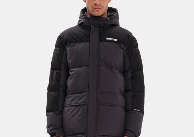 EMERSON MEN’S HOODED PUFFER JACKET ΓΚΡΙ - EMERSON - 