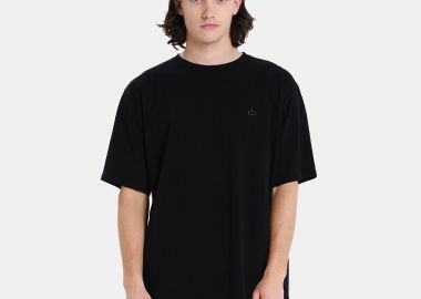 EMERSON SOLID MEN’S SHORT SLEEVE T-SHIRT ΜΑΥΡΟ - EMERSON - 