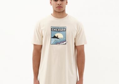 EMERSON TROPICAL LANDSCAPE MEN'S SHORT SLEEVE T-SHIRT ΜΠΕΖ - EMERSON - 