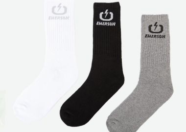 EMERSON UNISEX HIGH SOCKS (3-PACK) ΠΟΛΥΧΡΩΜΟ - EMERSON - 