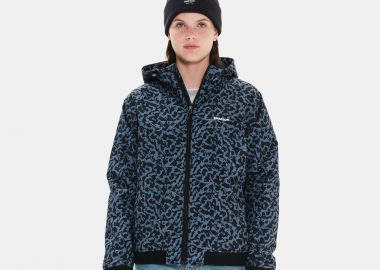 EMERSON WOMEN'S RIBBED JACKET WITH HOOD ΜΠΛΕ - EMERSON - 