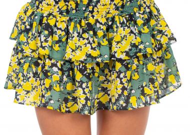 Emmanuela γυναικεία mini φούστα με floral print 