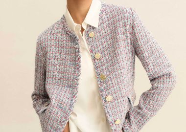 Emme by Marella γυναικείο σακάκι tweed - 2615041081 Μπλε Ανοιχτό - EMME - 