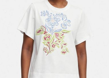 Emme by Marella γυναικείο T-shirt με δαντέλα στα μανίκια 