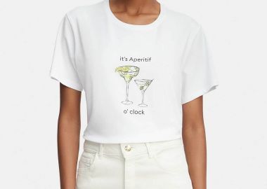 Emme by Marella γυναικείο T-shirt με print στο στήθος 