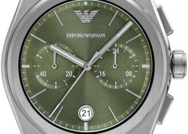 EMPORIO ARMANI Federico Chronograph - AR11640, Silver case with Stainless Steel Bracelet - Emporio Armani - 