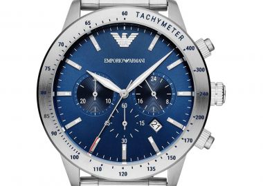 EMPORIO ARMANI Mario Chronograph - AR11306, Silver case with Stainless Steel Bracelet - Emporio Armani - 