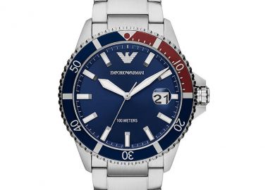 EMPORIO ARMANI Mens - AR11339, Silver case with Stainless Steel Bracelet - Emporio Armani - 