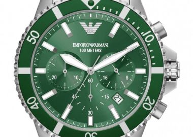 EMPORIO ARMANI Mens Chronograph - AR11500, Silver case with Stainless Steel Bracelet - Emporio Armani - 