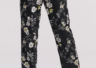 Εμπριμέ cropped casual παντελόνι - FUNKY BUDDHA - 