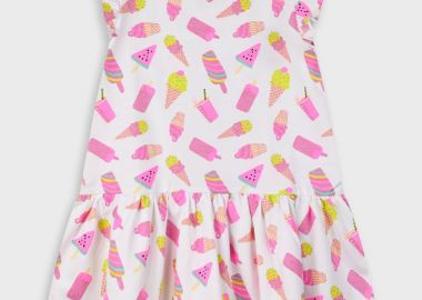 Εμπριμέ φόρεμα για κορίτσι 15-225340-7 - energiers - 