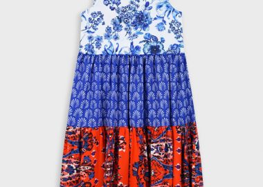 Εμπριμέ φόρεμα για κορίτσι 16-225211-7 - energiers - 