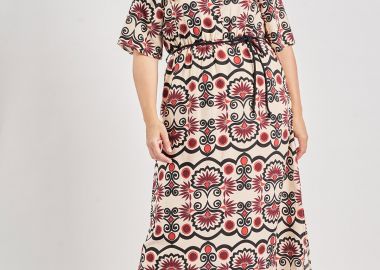 Εμπριμέ φόρεμα σε boho στυλ -  - 