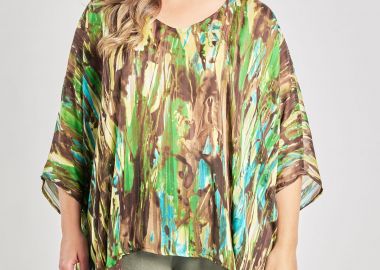 Εμπριμέ ημιδιάφανη τουνίκ -  - 