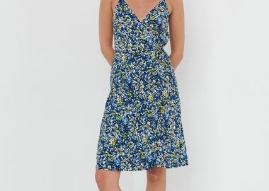 Εμπριμέ κρουαζέ φόρεμα - FUNKY BUDDHA - 