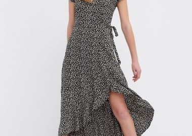 Εμπριμέ κρουαζέ φόρεμα - FUNKY BUDDHA - 