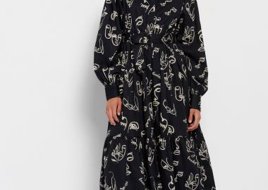 Εμπριμέ μάξι φόρεμα - FUNKY BUDDHA - 