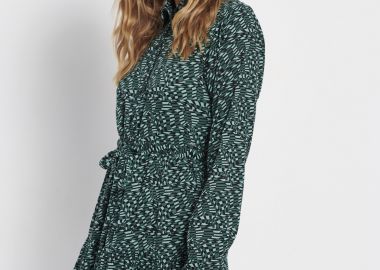 Εμπριμέ μίνι φόρεμα από βισκόζη - FUNKY BUDDHA - 