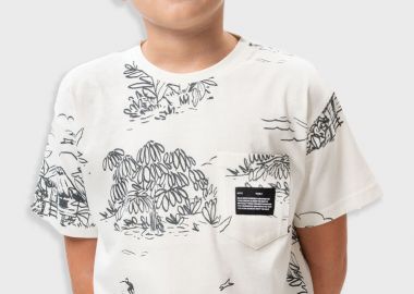 Εμπριμέ μπλούζα για αγόρι - ΚΡΕΜ 13-225037-5 - energiers - 